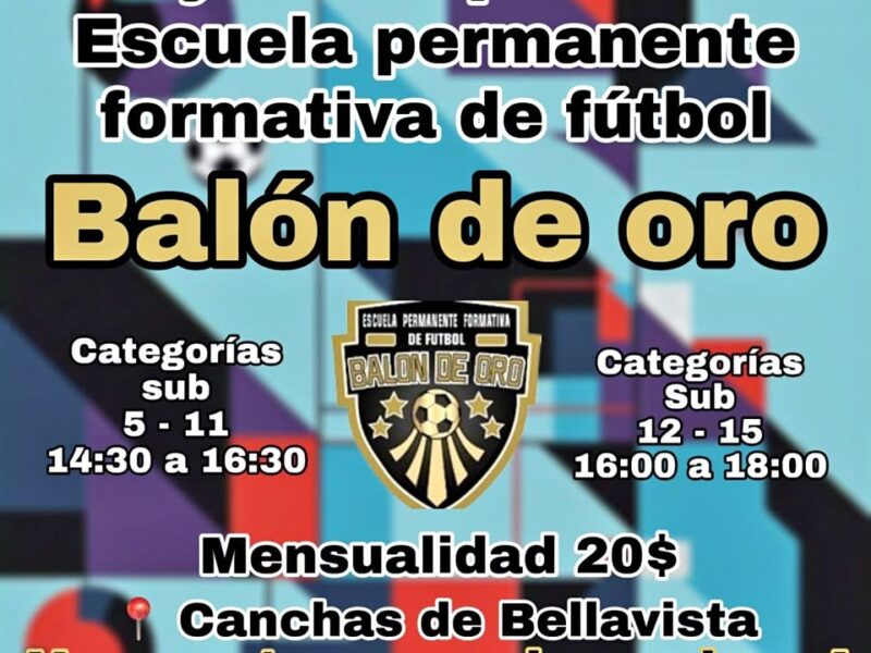 Escuela formativa de futbol Balon de oro