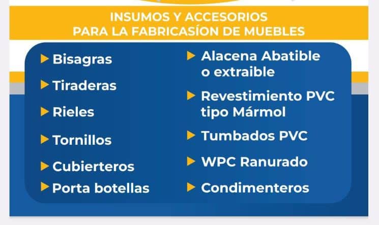 HERRAJES Y ACCESORIOS PARA MUEBLES