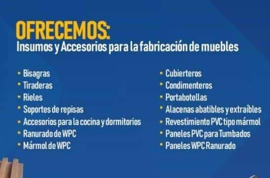 HERRAJES Y ACCESORIOS PARA MUEBLES